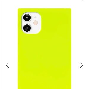FLAUNT Neon Yellow Square iPhone 12 mini Case